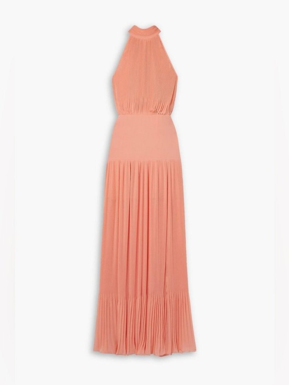 Veronica Beard Lilliana pleated maxi dress peach size 10 ⭐️Host Pick⭐️